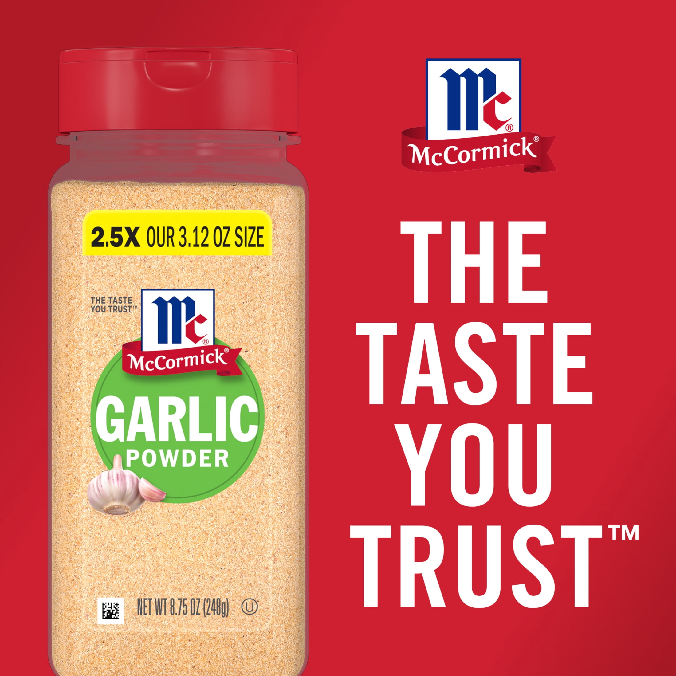 McCormick Kosher Garlic Powder, 8.75 oz Bottle