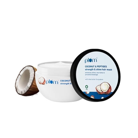 Plum Coconut Hair Mask | For Rough, Dry And Frizzy Hair | With Coconut Oil, Peptides & Shea Butter I Hair Spa For Women & Men I 200G
