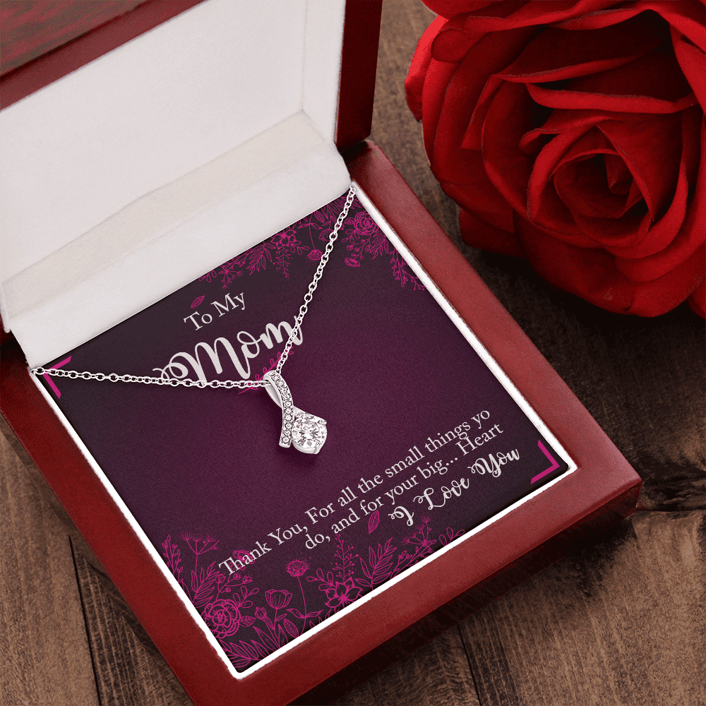 Thank You Gift Necklace For Mother, Moms Birthday gift Necklace, Mothers Day Gift Necklace, Moms Gift From Son, Daughter