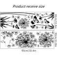thumbnail image 6 of Farcauo Dandelion Wall Decals Flower Stickers Murals Black Butterflies Wall Decor for Bedroom Office Bathroom Living Room Floral Wall Decals Removable Wall Art Decoration Peel and Stick Wall Decor, 6 of 8