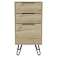 thumbnail image 2 of Dtwnek 3 Drawers Dresser for Living Room, Bedroom, Light Brown, 2 of 7