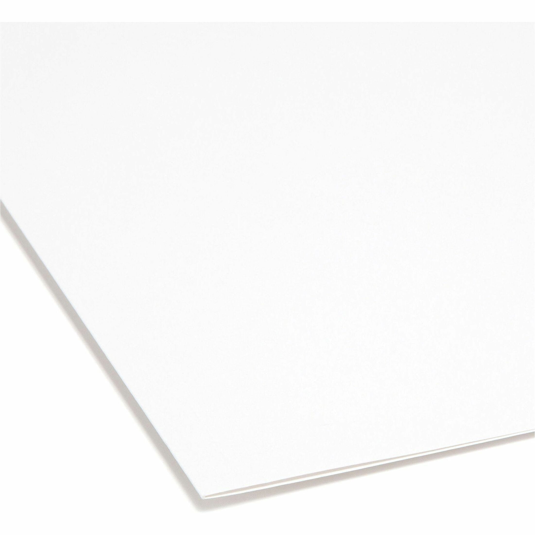 Smead, SMD12834, File Folders with Reinforced Tab, 100 / Box, White