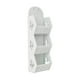 thumbnail image 2 of Organizador de estantería de baño montado en la pared de tres capas | Estantería impermeable de PVC - Ahorro de espacio | Blanco | 45x10x12cm | Para baño, lavandería, salón | Solución de, 2 of 6