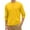 Yellow, variant on Dresfit Men's Thermal Shirts Solid Color Big and Tall Tshirts Fall Button Long Sleeve Crew Neck Athletic Shirt 2025 Oversized Cotton Slim Fit Fashion Dark Blue 4XL