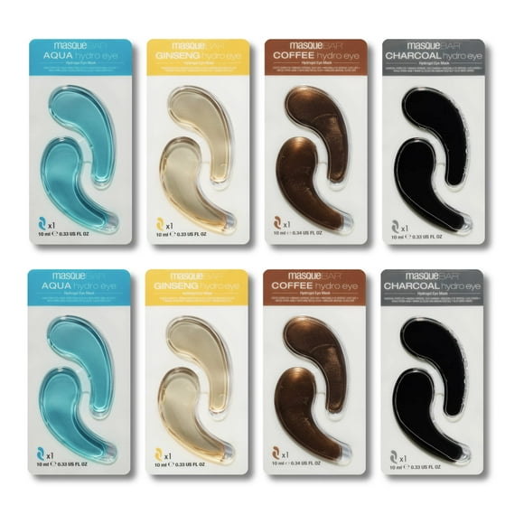 Patchs pour les Yeux Assortis (8 Paires) - Traitement Beauté Coréen pour les Yeux - Hydrate la Peau Autour des Yeux - Réduit les Ridules, Rides, Cernes et Pattes d'Oie