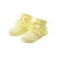 thumbnail image 1 of Newborn Baby Girls Kids Princess Bowknot Lace Ruffle Frilly Ankle Socks Bowknot, 1 of 6
