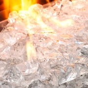 Crushed Fire Glass - Clear 1/2 to 3/4, 10 lb. Jar