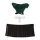 thumbnail image 4 of Traje de muñeca para niñas a escala 1:6, decoración de cosplay para figuras de 12 pulgadas, figura de acción coleccionable conjunto superior verde, 4 of 9