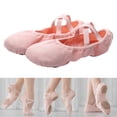 thumbnail image 1 of Zapatillas de ballet de lona ligeras para niñas, zapatillas de ballet para y mujeres, zapatos de yoga Pink_35 Colcomx ballet pointe zapato de las mujeres niña, 1 of 8