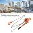thumbnail image 3 of Ratchet Puller Hoist, 1.5T 3300LBS Ergonomic Anti Deformation Chain Hoist 360 Degree Rotation Wear Resistance with  for Lifting Goods, 3 of 8