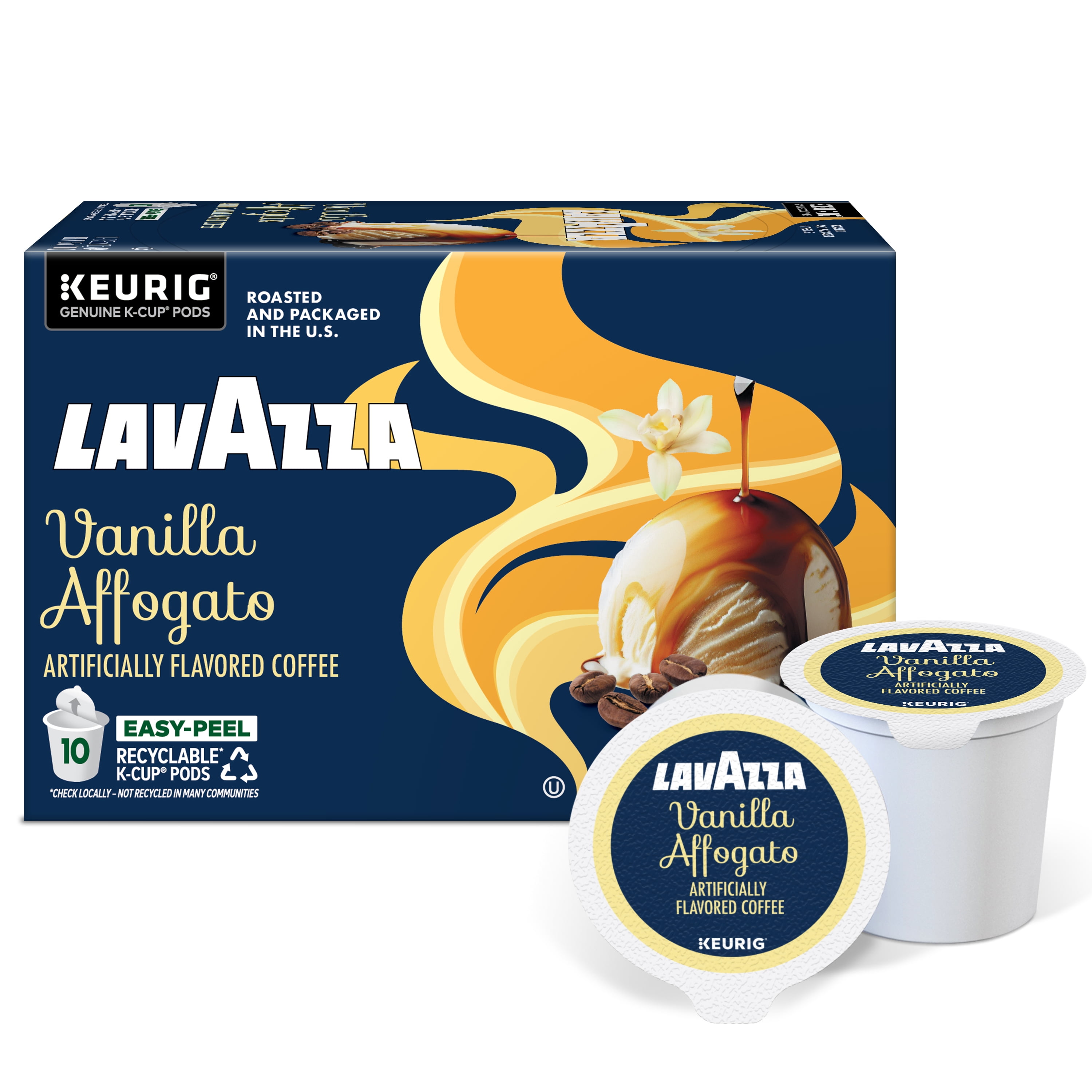 Lavazza Vanilla Affogato Keurig K-Cup® Pods, Light-Medium Roast, 100% Arabica (60 Pods)