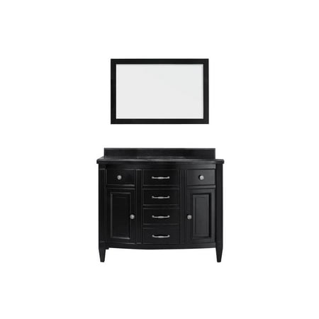 Belle Foret Daisy 42 Double Bathroom Granite Vanity Set With Belle Foret Daisy 42 Double Bathroom Granite Vanity Set With Mirror