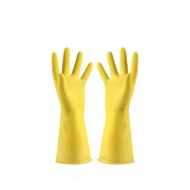 Guantes de Limpieza de Goma Gruesa, Resistentes Al Aceite y a Las Perforaciones, con Palma Antideslizante, Versátiles para Uso Doméstico y En La Cocina, de Goma Natural Duradera, 1 Par