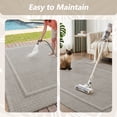 thumbnail image 6 of SIXHOME Outdoor Rugs 6'x9' Patio Rug Modern Bordered Indoor Outdoor Rugs Polypropylene Washable Non Shedding, Easy Clean, Waterproof, Durable Outdoor Carpet for Porch Balcony Deck Neutral Gray, 6 of 8