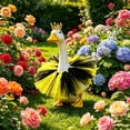 thumbnail image 6 of AZXY Porch Goose Outfit, 23" Porch Goose Spring Clothes for Lawn Yard & Patio Decoration, Goose Clothing for Cement Plastic Lawn Goose Statue,Outdoor Decor, Goose Costume for Garden Goose Figurine, 6 of 8