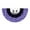 Purple, variant on Beautynvta Halloween Bunting Fan Flag, Halloween Ghost Half Fan Hanging Flag with Grommets, Halloween Fan-Shaped Flag Banner for Halloween Indoor Outdoor Decor, 35.4" x 17.7", Red
