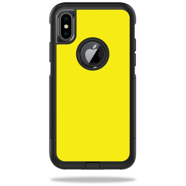 Skin Decal for OtterBox Commuter iPhone X or XS Case sticker Yellow