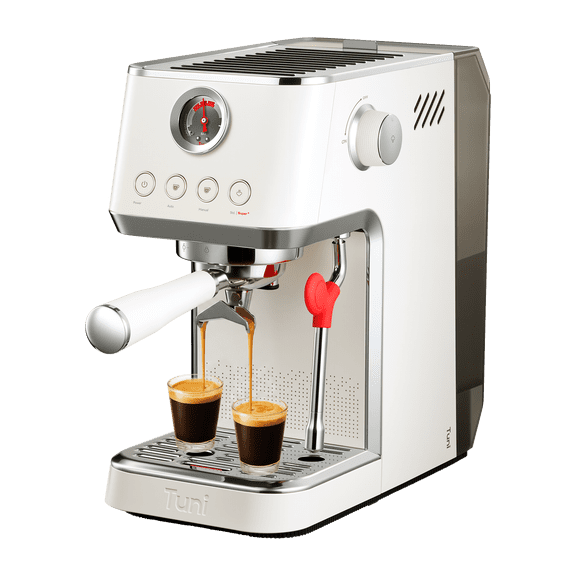 Tuni E2 Gen2 Espresso Machine with Super Steam Power, Dual Boiler 20 Bar Espresso Coffee Machine for Cold Brew,Espresso,Cappuccino,Latte | 58mm Brew System |Ivory