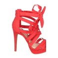 thumbnail image 2 of New Women Wild Diva Madden-13 Suede Peep Toe Ankle Wrap Strappy Stiletto Sandal, 2 of 5