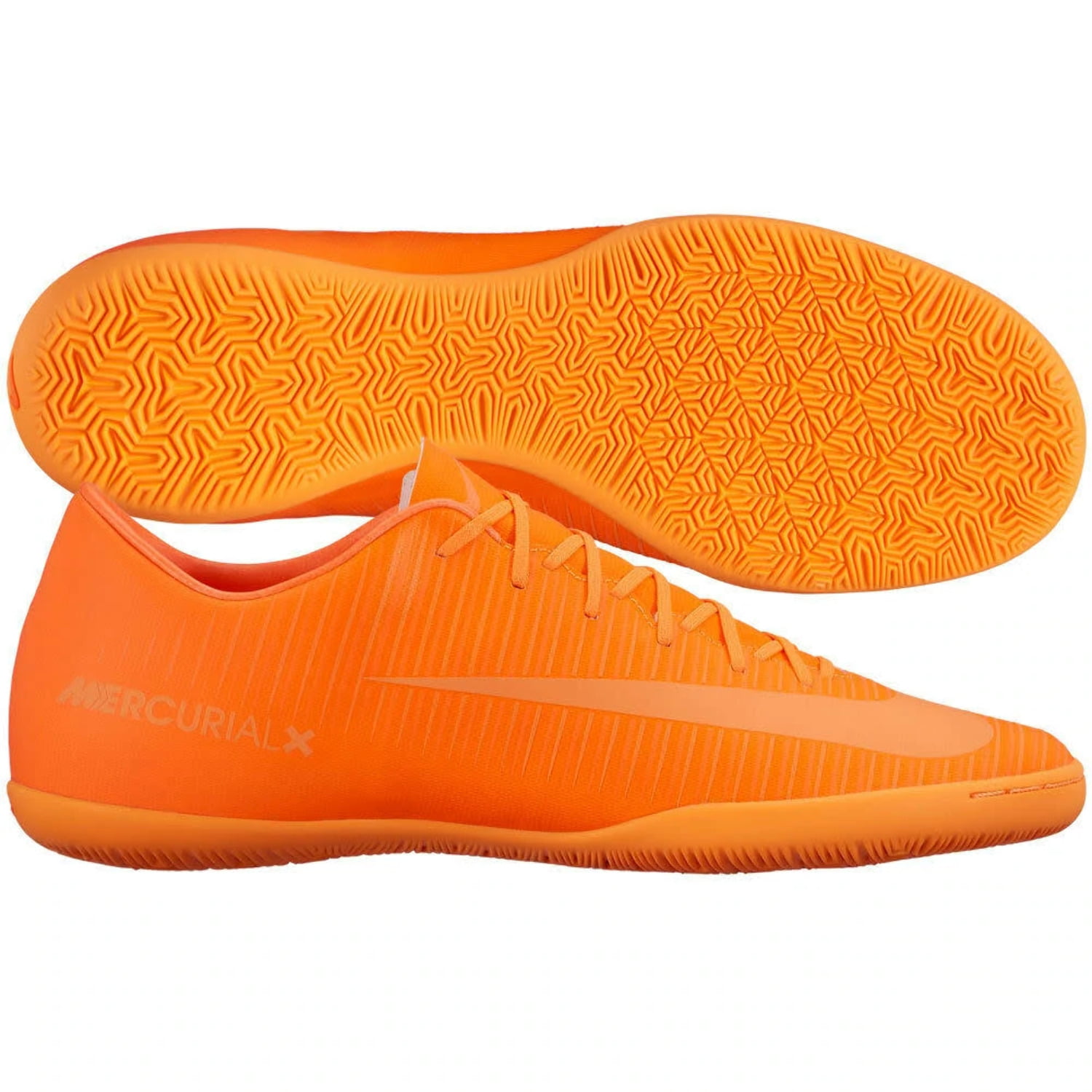 Nike Mercurial Victory VI IC Indoor 2016 Soccer Shoes - Crimson / Orange 7.5 -