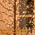 thumbnail image 2 of Hykolity Star Light Tree, 5ft Lighted Branches with Warm White Fairy Lights, Indoor Outdoor Christmas & Wedding Decor (Brown Branch Star Trees), 2 of 5