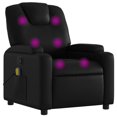 thumbnail image 1 of vidaXL Massage Recliner Chair Black Faux Leather, 1 of 5
