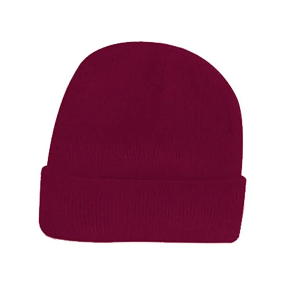 KNACK- Maroon Purple Acrylic Knit Winter Beanie Toque Hat