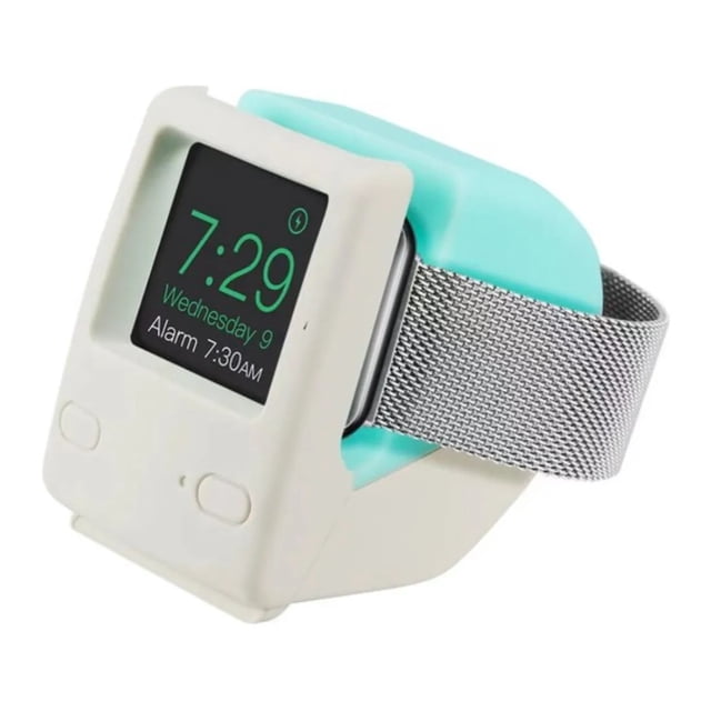Soporte Base De Carga Inalámbrica Computadora Retro Compatible con Apple Watch Series