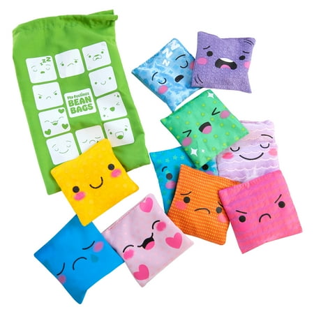 UPC: 0086002030436 | Educational Insights My Feeling Fabric Bean Bags Set of 10 Social Emotional Learning Ages 3+