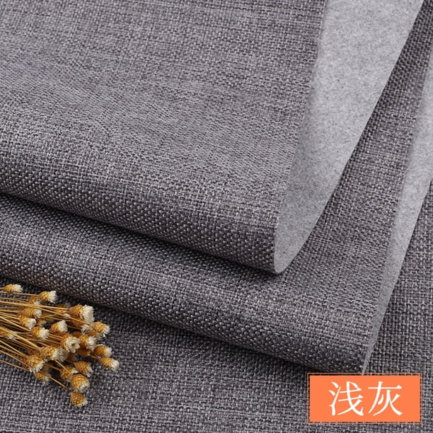 Xiao Hua Tela Gris de Algodón y Lino -1 Pieza, 39.37 X 59.06 Pulgadas, Usada para Pintar y Coser Manualidades, Bolsos DIY, Delantales, Cortinas, Manteles, Fundas de Almohada