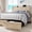 Beige, variant on Einhomn Twin Bed Frame with 4 Storage Drawers, Platform Bed Frame with Storage Upholstered Headboard & Charging Station, Black