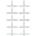 thumbnail image 1 of Miangastore 10pcs Plastic Hose Tee Joints T Shape 3 Ways Joints Pipeline Connectors, 1 of 9