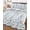 Grey, blue, variant on Full Size Quilt Bedding Set, Pink Grey Botanical Reversible Summer Quilt 3 Pieces, Spring Floral Summer Farmhouse Lightweight Bedspreads Coverlets with 2 Pillow Shams for All Seasons