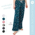 thumbnail image 4 of Hello Mello Signature Soft Pajama Lounge Pants Bottoms, Midnight Mirage Small/Medium (Women's), 4 of 8