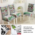 thumbnail image 6 of Chair Covers for Dining Room Chairs Stretch Christmas Printed Dining Chair Cover Set Of 6,Washable Elastic Christmas Kitchen Chair Slipcovers,Removable Seat Protector for Home or Party, 6 of 8