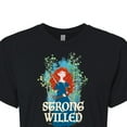 thumbnail image 3 of Disney Brave - Merida Strong Willed - Juniors Cropped Cotton Blend T-Shirt, 3 of 5