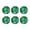 Green, variant on Tizuqe Set Of 6 Christmas Snowflake Lanterns Durable Paper Decors For Holiday Festivities