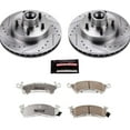 thumbnail image 3 of PowerStop Front Z26 Street Warrior Carbon-Fiber Ceramic Brake Pad and Drilled and Slotted Rotor Kit Fits: BUICK CADILLAC CHEVROLET GMC OLDSMOBILE PONTIAC Select Models K4539-26, 3 of 9