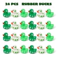 thumbnail image 3 of Rubber Ducks JOYIN, trébol verde para el Día de San Patricio, 24 unidades, para niños, 3 of 9