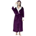 thumbnail image 1 of Men's Casual Hooded Pajama Set Solid Patchwork Wear Comfortable Drawstring Bathrobe Three Quarter Sleeve Sleepwear, 1 of 3