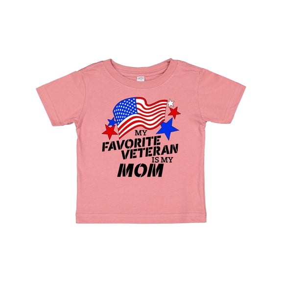 Inktastic My Favorite Veteran is My Mom Boys or Girls Baby T-Shirt