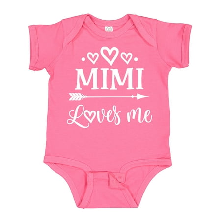 

Inktastic Mimi Loves Me Baby Clothes Gift Baby Boy or Baby Girl Bodysuit
