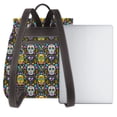 thumbnail image 3 of Disketp Sugar Skulls Mochila de Cuero para Mujer, Bolso de Espalda Antirrobo con Estilo para Viaje, Trabajo y Uso Diario, 3 of 4