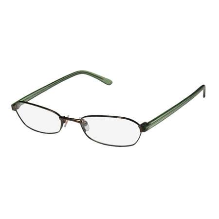 New Karen Millen Km0064 Mens/Womens Designer Full-Rim Brown / Green With Glitter Classic Adult Size Budget Frame Demo Lenses 50-17-140 Eyeglasses/Eye Glasses