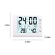 thumbnail image 3 of Pisexur Electrónica para Hombres, Higrómetro Electrónico de Temperatura para Interiores, Pantalla Grande Luminosa Digital, Reloj Despertador Pequeño de Escritorio, Higrómetro de Temperatura para el H, 3 of 6