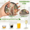 thumbnail image 3 of 6 Pieces Coil Coasters Bar Coasters Anti-slip Coasters Heat-resistant Coasters Fashion Warm Christmas Pig, 3 of 7