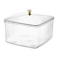 thumbnail image 3 of Fruit Serving Tray with Lid Multifunction Container Tabletop Organizer Cans Candy Snack Serving Bowl for Picnic Wedding Holiday Gift Kitchen Clear, 3 of 8