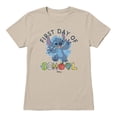 thumbnail image 2 of Disney Lilo & Stitch Women's First Day Of School Supply Letters T-Shirt (Sand, S-XXL), 2 of 4