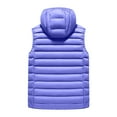 thumbnail image 3 of YIFUNIN Men's Ribbed Pattern Vest, Casual Fashionable Sleeveless Cotton Jacket, Solid Color Fitted Hooded Waistcoat for Layering in Fall,Light Purple,L, 3 of 4