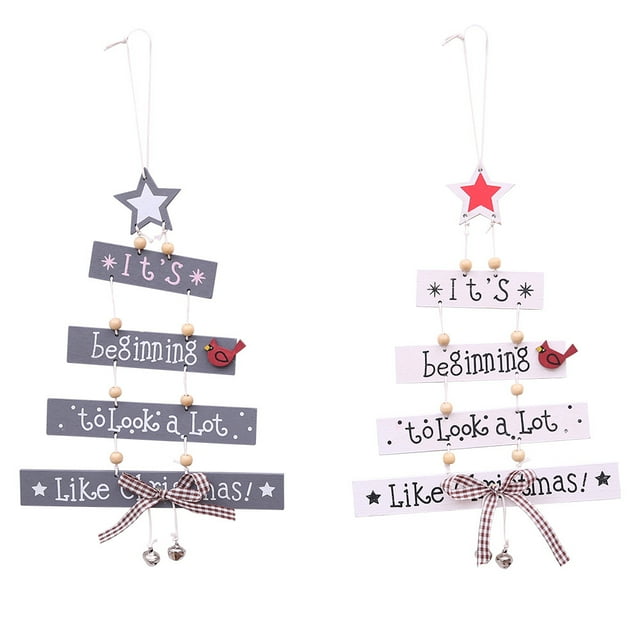 Adornos para árboles de Navidad - Adornos para árboles colgantes -17 * 25 cm 2 piezas JAMW Sencillez